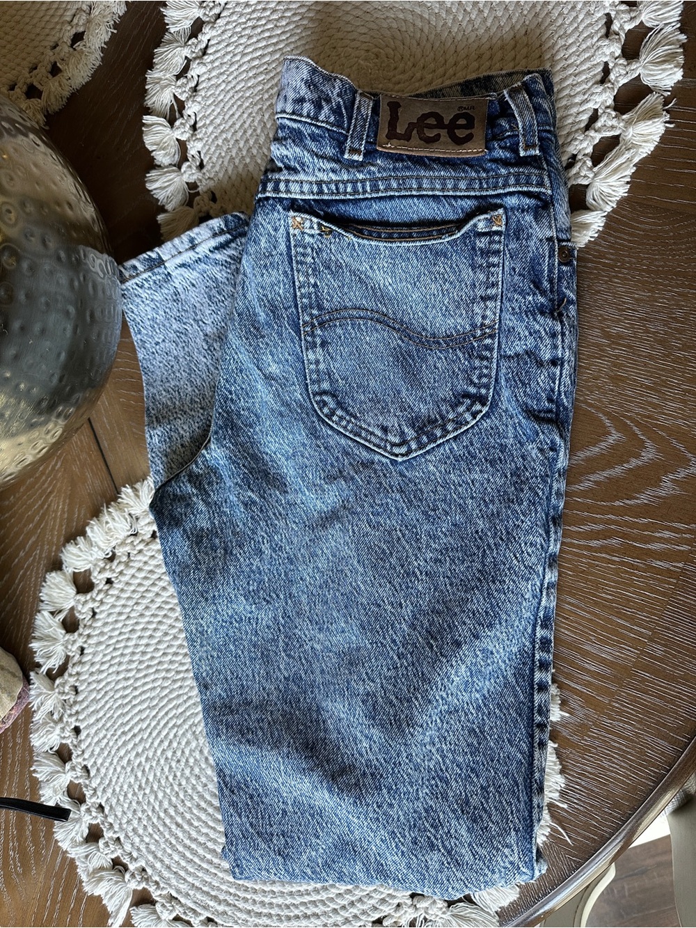 Lee VINTAGE Men’s 90’s Light Blue Stonewash Denim Jeans - Picture 2 of 8